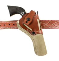 DeSantis Gunhide 189NJ5XZ0 Wild Hog OWB Natural Leather Belt Fits Ruger Wrangler 7 1/2" Ambidextrous