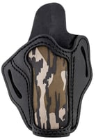 1791 Gunleather MOBH1SBLR BH1 Optic Ready OWB 01 Stealth Black With Mossy Oak Leather Belt Slide Fits 5" 1911