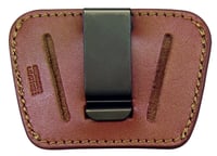 Homeland HL036BRN Concealment IWB/OWB Brown Leather Belt Loop/Clip Fits Small/Med Semi-Auto Ambidextrous