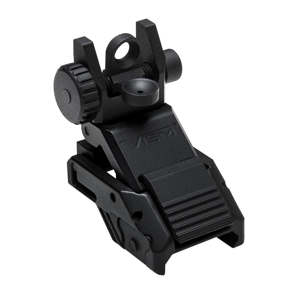 NcSTAR VMARFLR Pro Series Flip-Up Rear Sight, Low Profile Spring