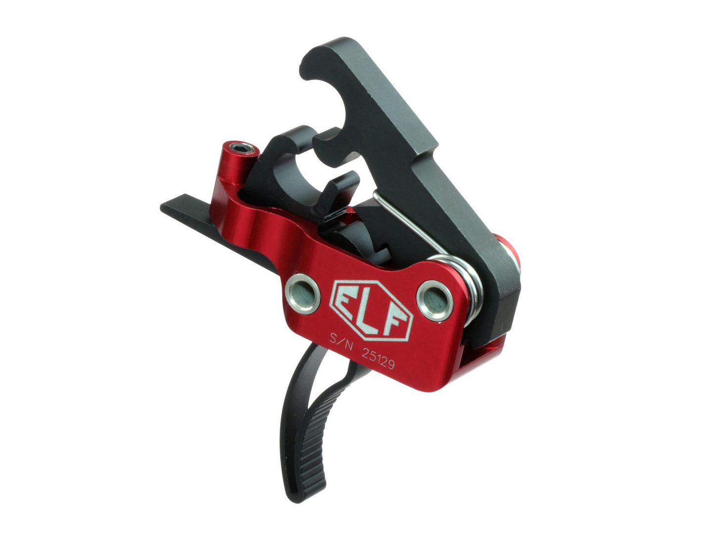 Elftmann Tactical MATCH-C Match Trigger AR-15 Black/Red Drop-In Curved 2.75-4 Lbs