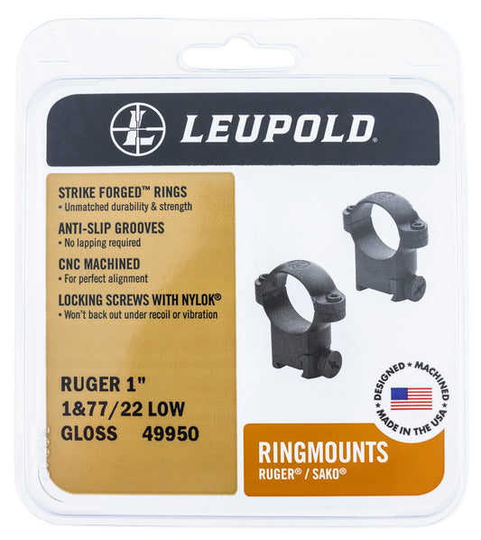 Leupold 49944 RM Scope Ringmounts Ruger M77 1-In Super High Matte