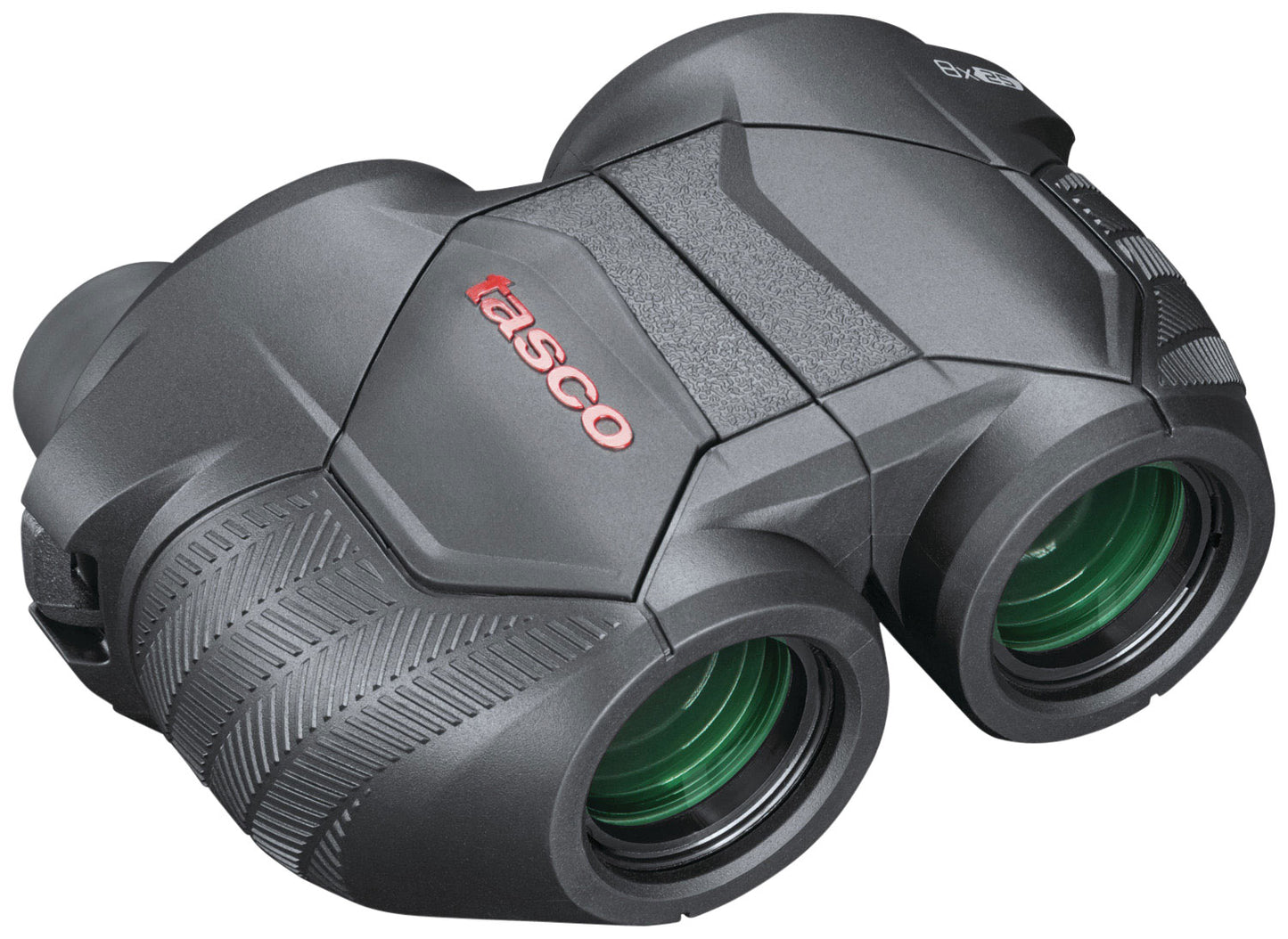 Tasco 100825 Focus-Free 8x25mm Porro Prism, Insta Focus Black Aluminum W/Rubber Armor