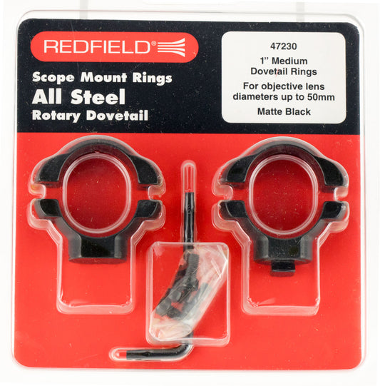 Redfield Mounts 47320 .22 Cal Rings Matte Black Medium