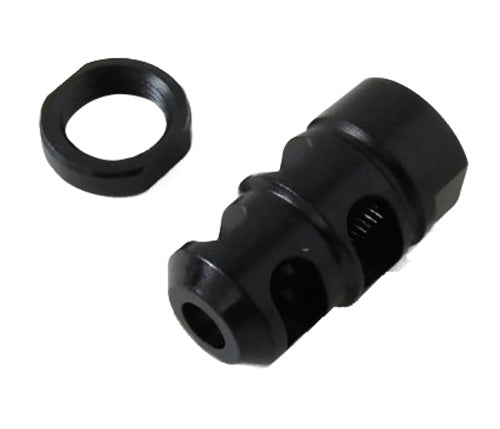 Kel-Tec PLRSU582 PLR-22 Muzzle Brake Kit Black Steel With 1/2"-28 Tpi Threads For 22 LR Kel-Tec PLR-16