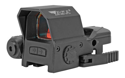 BSA RS-3324RL 33X24mm Prism Sight With Red Laser, 4 Reticles, Red