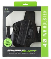 Alien Gear Holsters SSIW-0627-RH-XXX-D ShapeShift 4.0 IWB Black Polymer Belt Clip Fits Glock 42