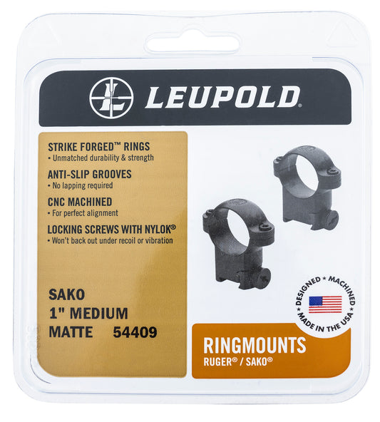 Leupold 54410 RM Scope Ringmounts Sako 1-In High Matte