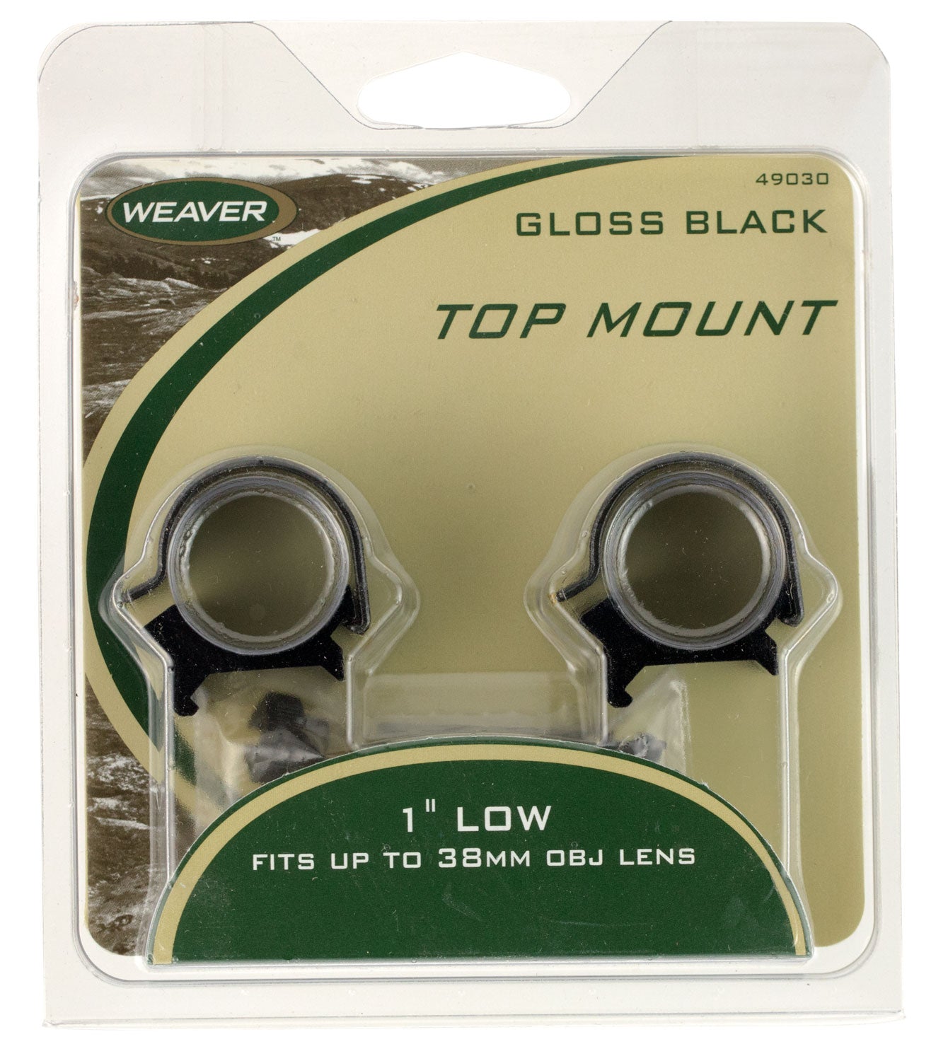 WEAVER TOP MOUNT RNGS 1" MED