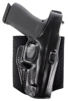 Galco AG800B Ankle Glove Size Fits Ankles Up To 13" Black Leather Hook & Loop Compatible W/ Glock 43/43X/Taurus GX4/CZ P-10 Right Hand