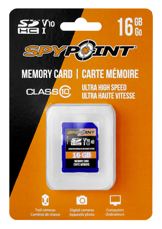 Spypoint 05893 SD Memory Card SDHD UHS-1 16Gb