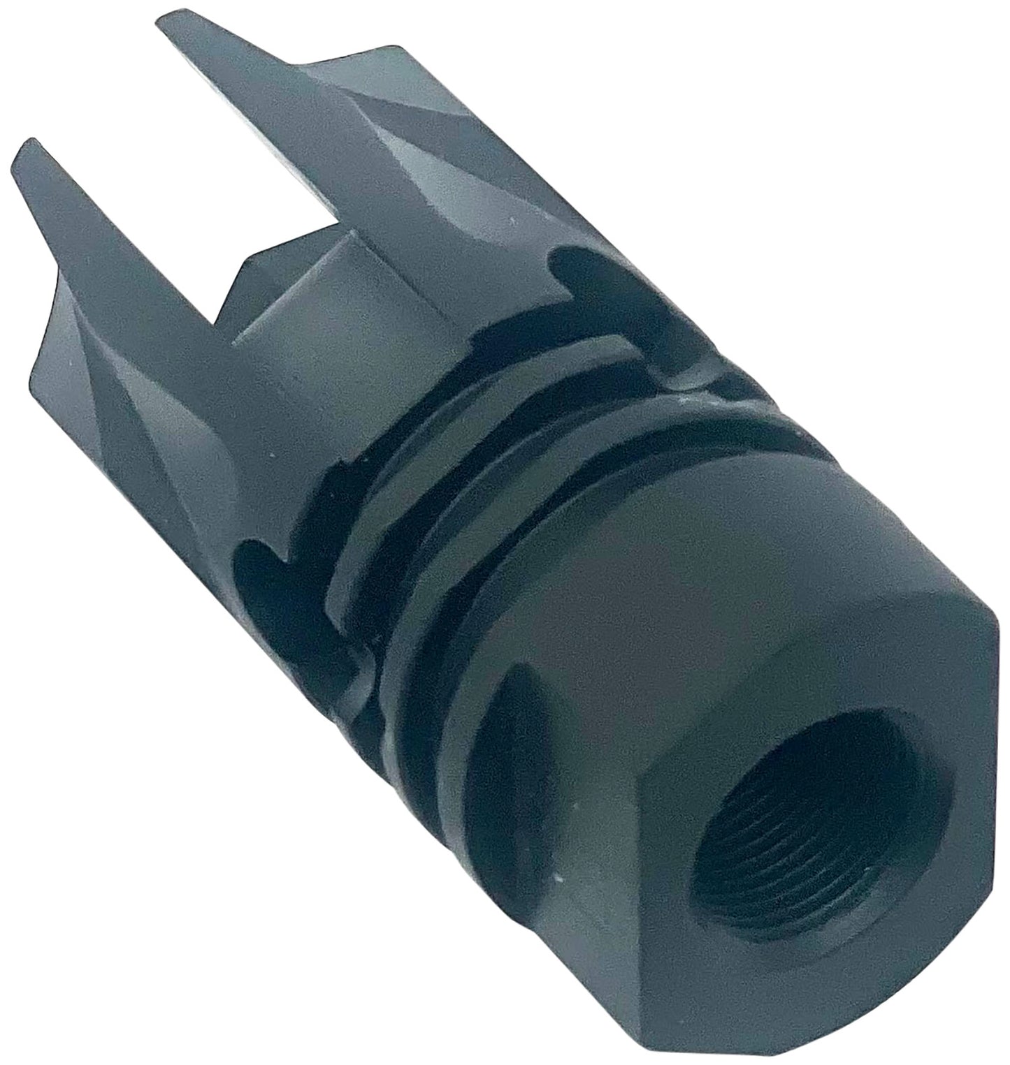 LBE Unlimited ARFH-REV REV Flash Hider 5.56mm (223 Cal) Black 1/2"-28 Tpi Threads, Crush Washer