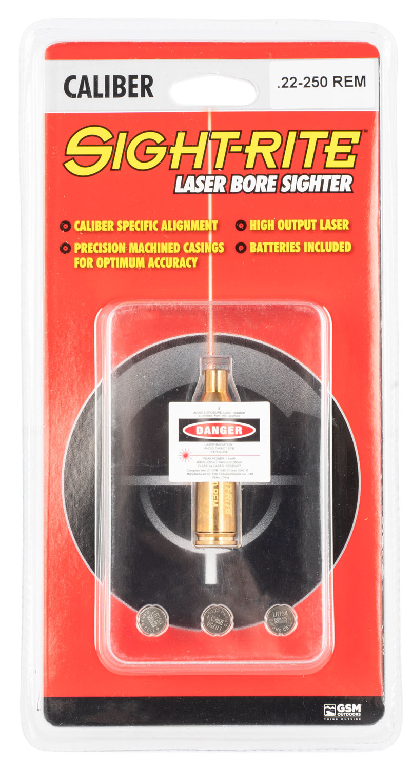 SME XSIBL250 Sight-Rite Laser Bore Sighting System 22-250 Rem Brass Casing