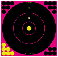 Birchwood Casey 34027 Shoot-N-C Reactive Target Black/Pink Self-Adhesive Paper Air Rifle/Rifle Pink 5 Targets Includes Pasters