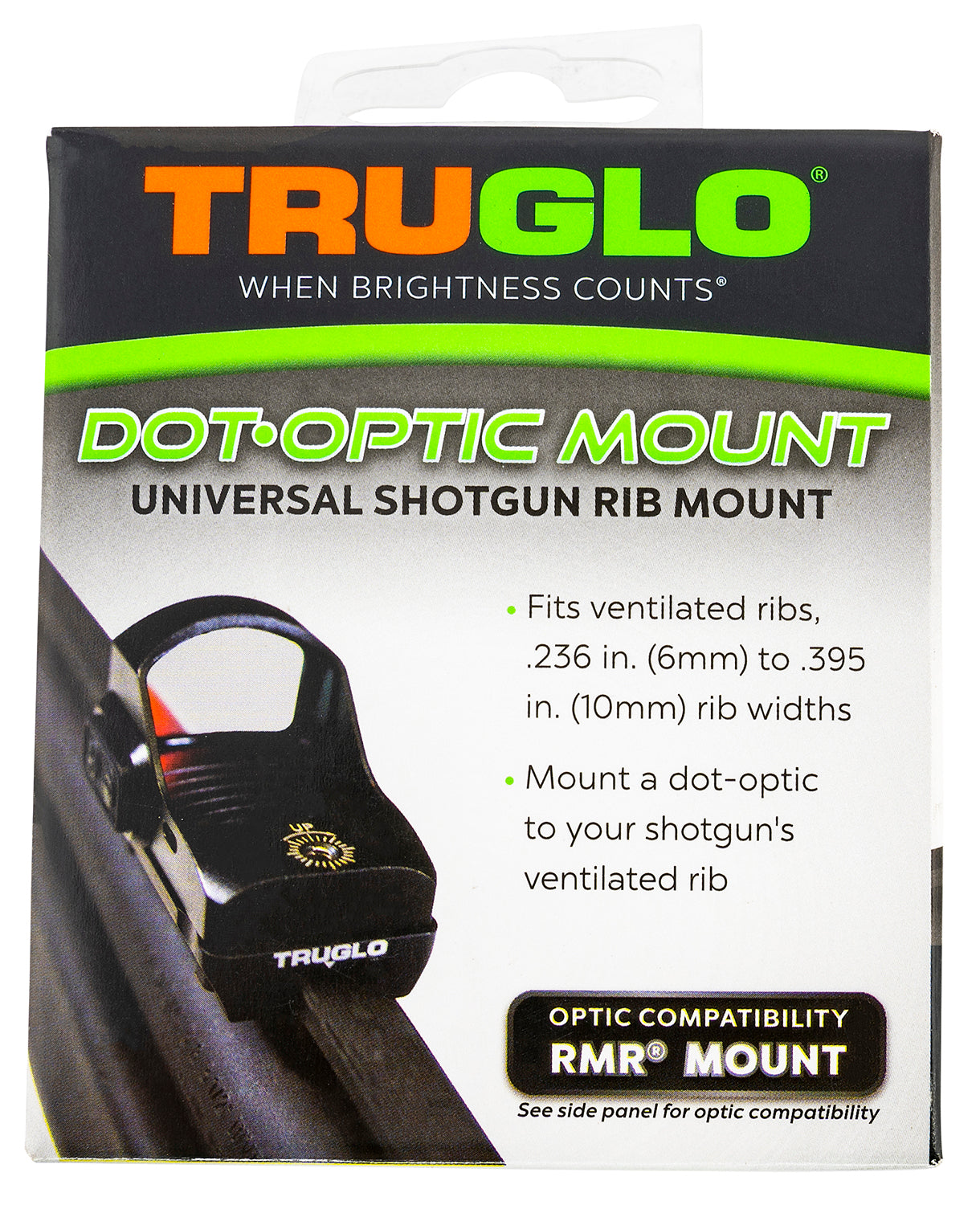 TruGlo TGTG8955R2 Shotgun Receiver Mount Black Remington Trijicon RMR