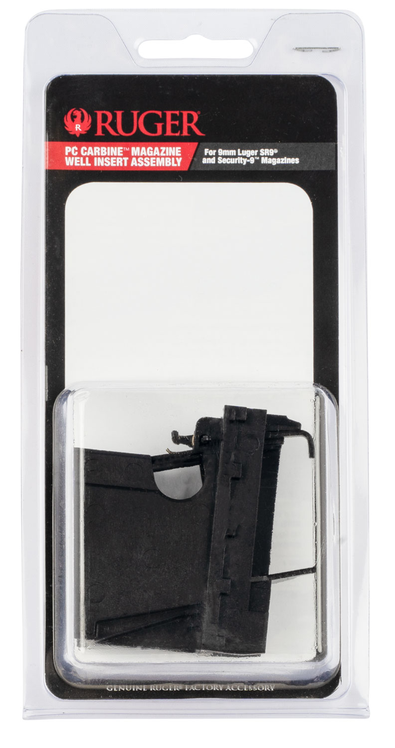 Ruger 90653 Magazine Well Insert Assembly Ruger PC Carbine 9mm Luger/40 S&W Compatible With Ruger SR-Series & Security-9 Magazines, Flush Fit, Black Polymer