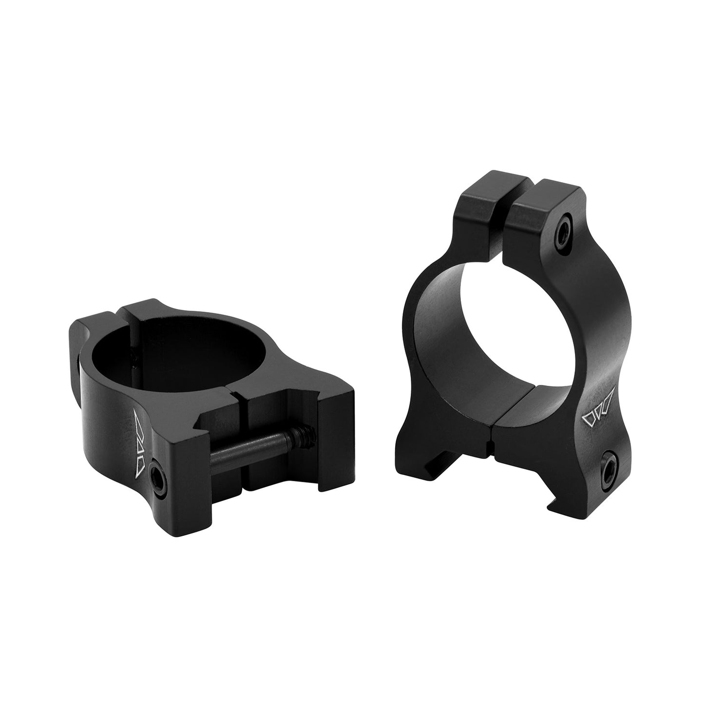 Warne V402M Scope Rings Vapor Matte Black 1" High 0 MOA