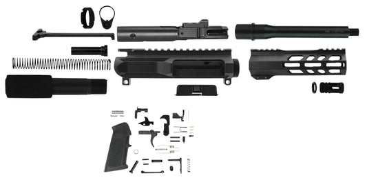 TacFire AR Build Kit 9mm Luger 7.50" Barrel Black For AR Platform