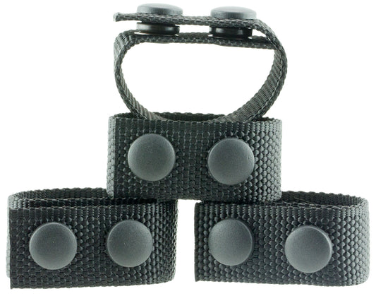 Blackhawk 44B351BK Belt Keeper 2.25" Black Nylon Snap Mount