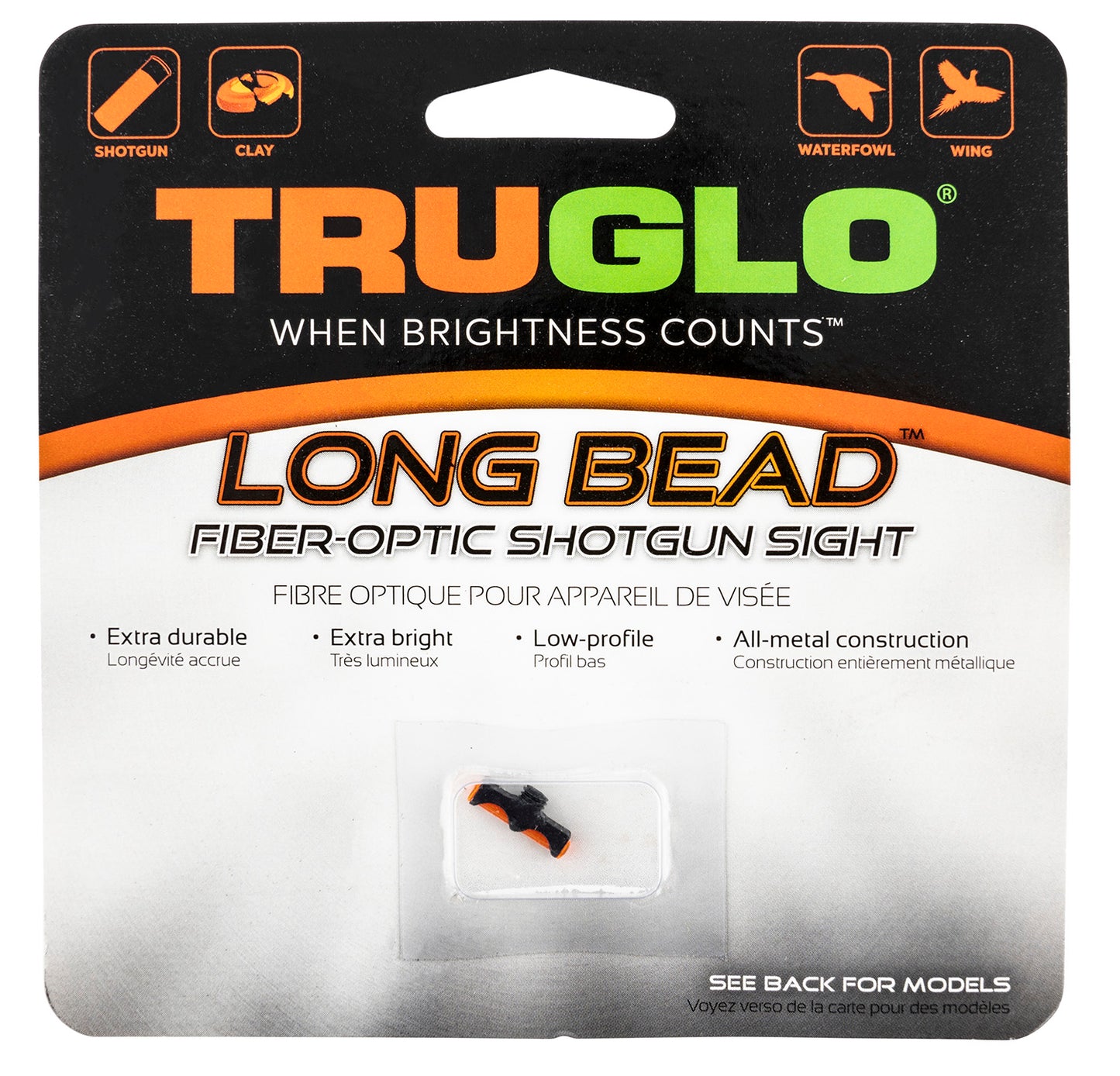 Truglo TG947BGM Long Bead Metal Ruger/Win 1200,1300,1400,Super X2 Fiber Optic Green 3-56