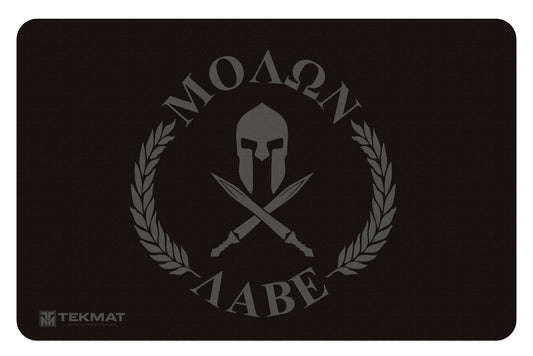 TekMat TEKR17MOLONLABE Molon Labe Cleaning Mat Molan Labe Spartan 11" X 17"