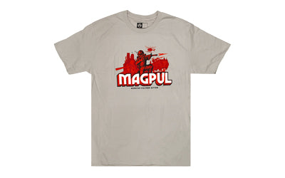 MAGPUL POLYMER ACTION TSHRT SLVR MED