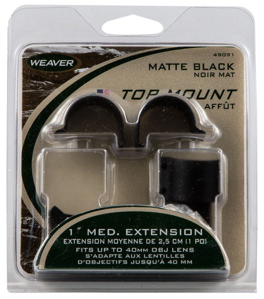 WEAVER TOP MOUNT RNGS 1" MED EXT MT