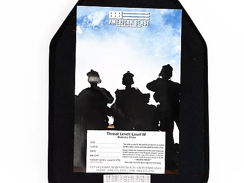 AP Rifle Ballistic Plate, NIJ Level IV Stand Alone 2.04 kg,1.16 cm thick