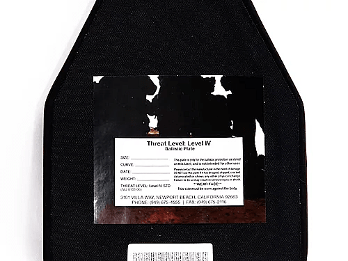 AP Rifle Ballistic Plate, NIJ Level IV Stand Alone 2.04 kg,1.16 cm thick