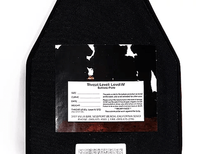 AP Rifle Ballistic Plate, NIJ Level IV Stand Alone 2.04 kg,1.16 cm thick